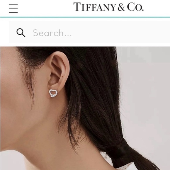 Tiffany & Co. Elsa Peretti Silver Heart Earrings - Picture 15 of 15
